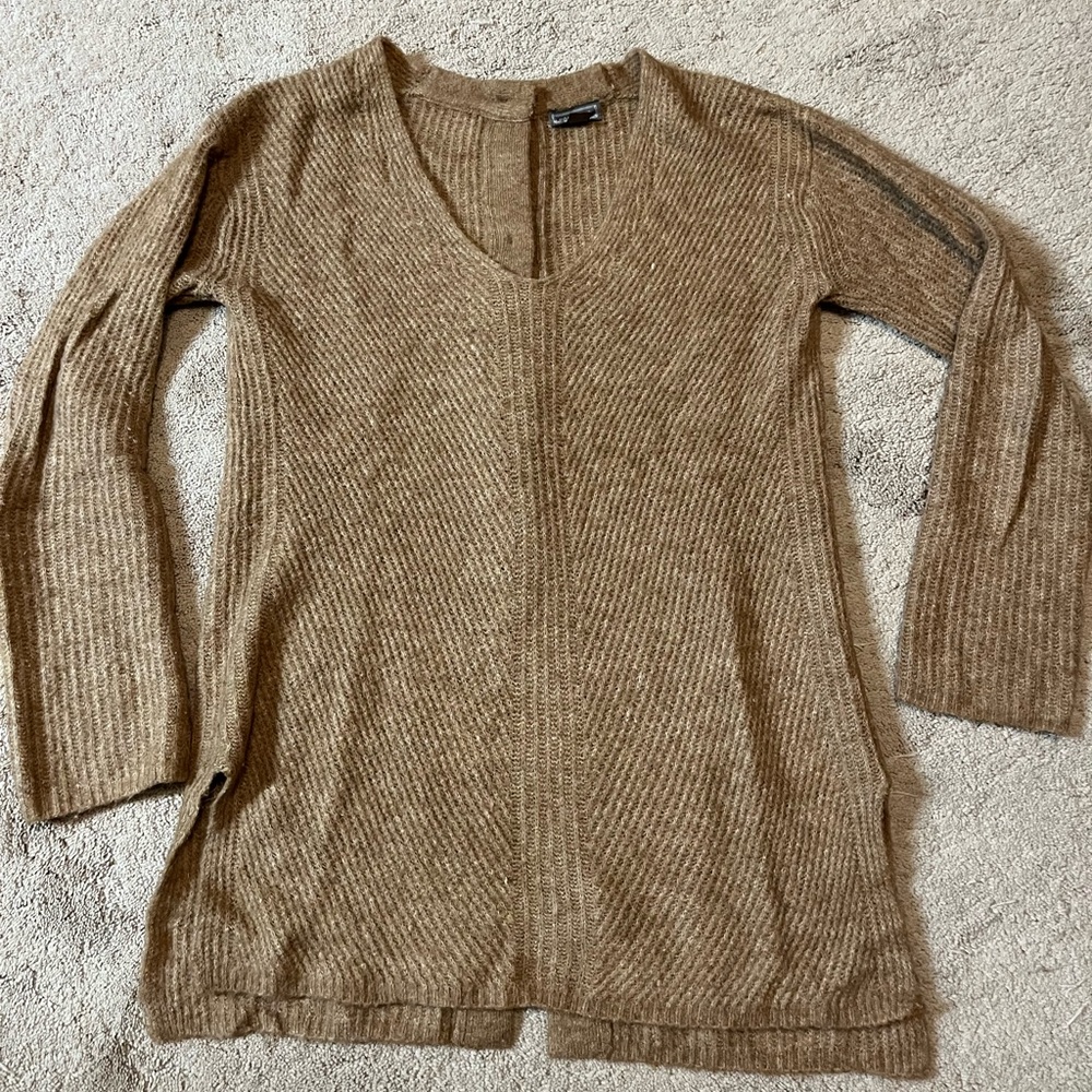 Point Sur Oversized Sweater with Back Button Detail